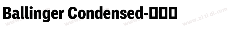 Ballinger Condensed字体转换